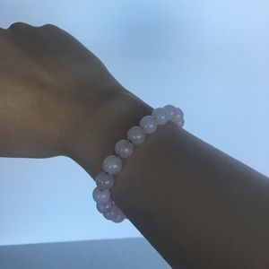 Rose Quartz Bead Bracelet